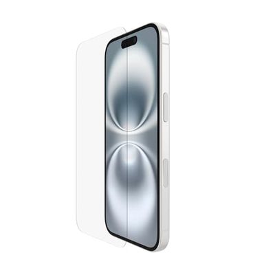 Belkin protector de pantalla con revestimiento ScreenForce UltraGlass 2 para iPhone 14 Pro, antiarañazos, grado 9H de dureza, bandeja de alineación fácil, sin burbujas, ultrafino, cobertura total