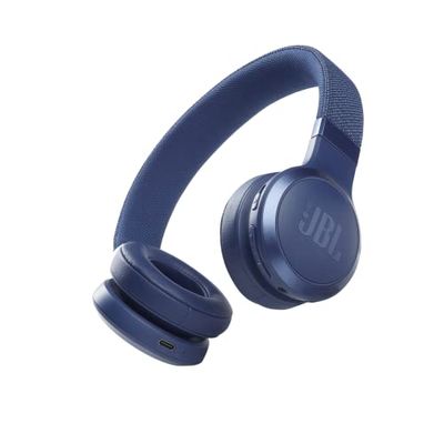 JBL LIVE 460NC - Auriculares supraaurales inalámbricos con cancelación adaptativa de ruido, tecnología Bluetooth, hasta 50h de batería sin NC, asistente de voz y conexión multipunto, azul