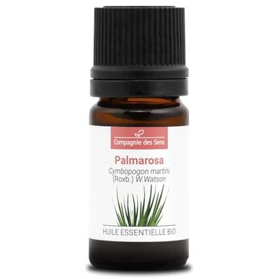 PALMAROSA (Cymbopogon martinii) BIO - 5mL - Olio Essenziale di Qualità Premium - 100% Puro, Naturale, Garantito ChromaCert® - Chemiotipizzato & Integrale