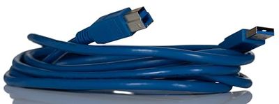 RS PRO USB-kabel, USBA/USB B, 3 m USB 3.0 blå