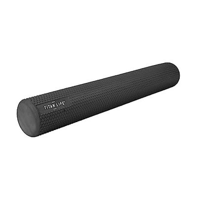 TITAN LIFE Pro Foam Roller Rodillo de Espuma, Unisex – Erwachsene, Black, One Size