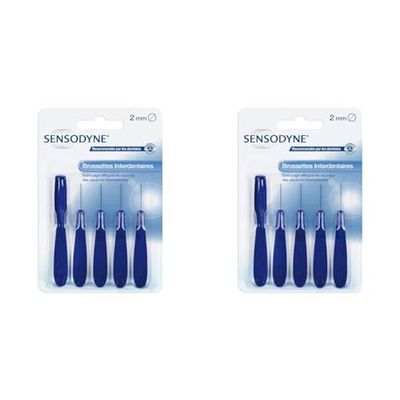 Sensodyne Brossettes Interdentaires, Pour Dents Sensibles - 5 Brosses (Lot de 2)