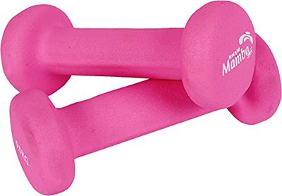 Coppia di manubri in neoprene 0,5 kg, rosa