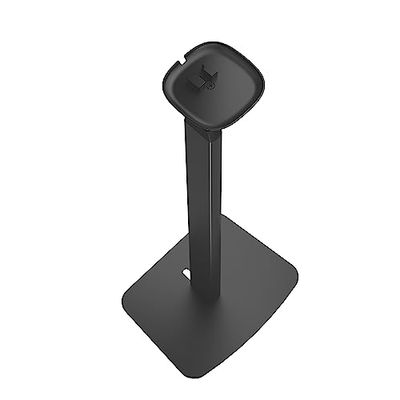 PureMounts® Supporto per altoparlanti regolabile in altezza per SONOS ONE®, SONOS ONE SL®, capacità di carico 3 kg, distanza dalla parete 25 cm, acciaio e alluminio, nero