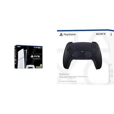 Playstation PS5 Slim (Digital) & DualSense Wireless Controller Black