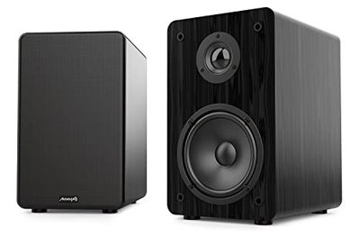 Audibax Signature S1E - HiFi Bookshelf Speakers - 100W Power - 2-Way Bass Reflex Speakers - 2" Tweeter and 5" Woofer - Pair of Surround Sound Speakers