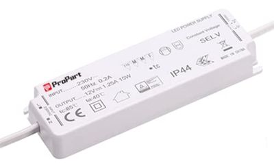 Voeding IP44, 24 V, 100 W, 4,16 A, grootte: 158 x 51 x 18 mm