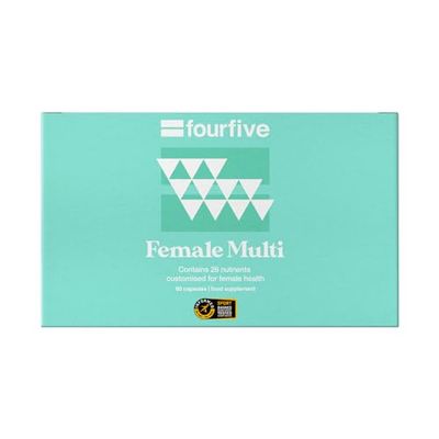 fourfive Multivitamin Capsules for Women - Informed Sport Tested Multivitamins with 26 Essential Vitamins & Minerals, Increase Energy & Support Health, Vegan (60 Capsules)