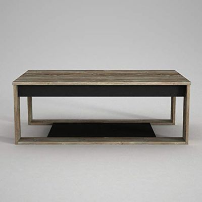 Alphamoebel Tables d'appoint, Bois d'ingénierie, Chêne Marron, 111 x 40 x 71 cm