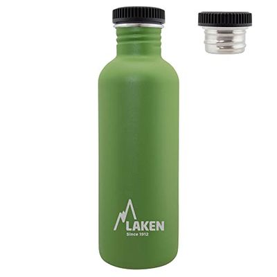 Bot. ac. inox Basic 1 L rosca acero - Kaki