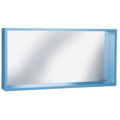 Phoenix 745701BL Miami Miroir avec Le Cadre et Le Plateau, Le Bois, Le Bleu, 13 x 110 x 55 cm, 110 x 55 x 13 cm