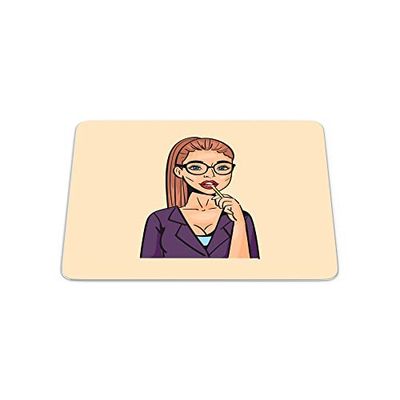 Bonamaison, Pop Art Digital Print Rectangle Mouse Mat, Non-slip Base, Office and Home, Size: 22x18cm