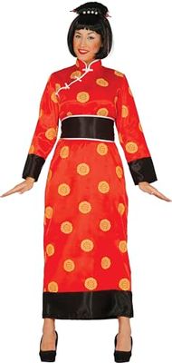 Fiestas Guirca, S.L. Costume Cinese Rosso Donna - M
