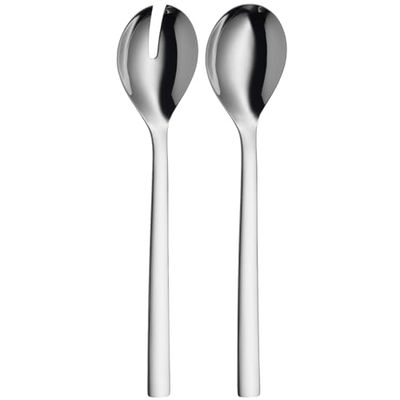 WMF Nuova Talheres de salada 30 cm, 2 peças, aço inoxidável polido Cromargan, adequados para máquina de lavar louça