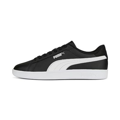 PUMA Unisex Smash 3.0 L Scarpe da ginnastica, Puma Black Puma White, 48 EU