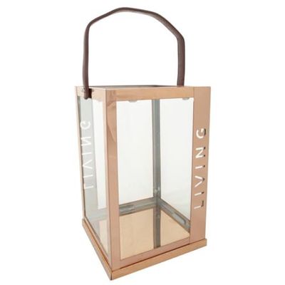 Farol De Acero Inoxidable Y Cristal