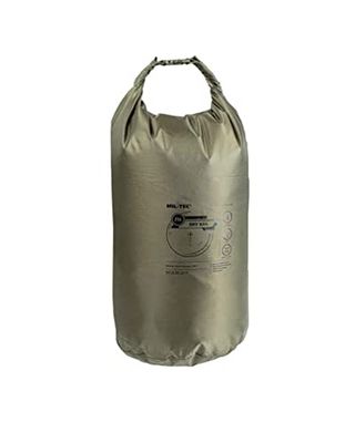 Mil-Tec Sacchetto asciutto-13878201, Asciutto Unisex Adulto, Oliva, 25L