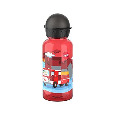 Emsa N30512 Kids Tritan Gourde pour enfants | Capacité : 0,4 l | 100% sûre, pratique, hygiénique, étanche et sans danger | Robuste | Design : Fire Brigade