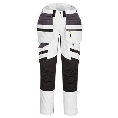 Portwest DX440 - DX4 Afneembare Holster Pocket Broek (Wit/Grijs) Maat: 30