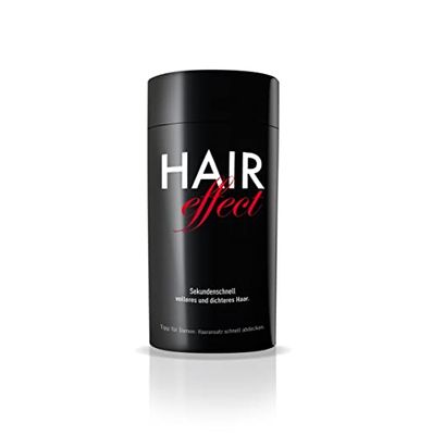 Hair Effect - Cheveux pleins en quelques secondes - Cheveux dispersés de qualité supérieure - 26 g - Pour épaissir et dissimuler les racines - Look authentique en quelques secondes - Pour hommes et