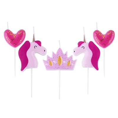PME - Bougies Princesse, Lot de 5
