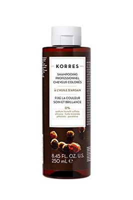 KORRES Shampoing Après-Coloration, Sans Sulfate, à l'Huile d'Argan, Soin & Brillance, Cheveux Colorés, 250ml
