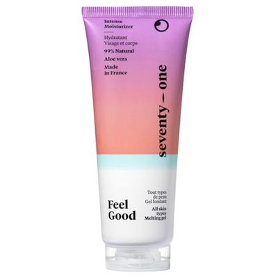 SeventyOne Percent | Feel Good | Gel fondente Idratante viso e corpo | Allevia e Idratazione | Freschezza istantanea | Aloe Vera | 100% Naturale e Vegano | Prodotto in Francia | 75 ml