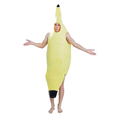 Bristol Novelty AC492 Bananenkostuum voor volwassenen, meerkleurig, eenheidsmaat