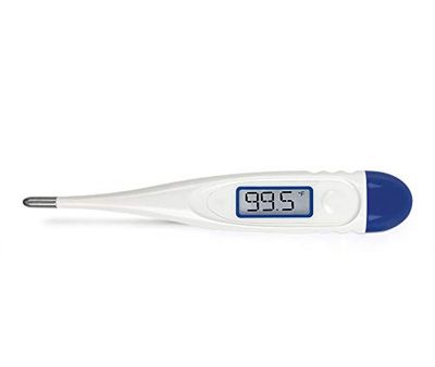 ADC American Diagnostic Corporation Digitale staafthermometer voor hypothermie met uitgebreid bereik, met opberghuls, Adtemp 419,Wit