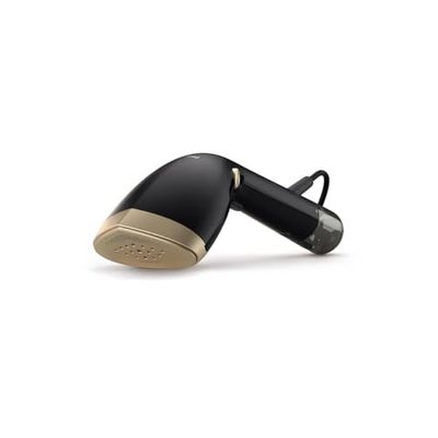 Philips Stiratrice verticale Serie 7000-1500 W, 28 g/min di vapore continuo. OptimalTemp. Piastra in metallo, serbatoio rimovibile da 100 ml + 200 ml. Guanto/StyleMat incluso, Nero (STH7060/80)