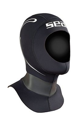 SEAC Unisex's Tekno Hood, Black, Large