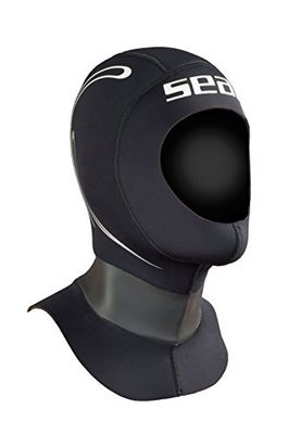 SEAC Unisex's Tekno Hood, Black, X-Large