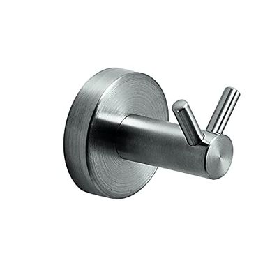 Gedy G-Tokio, percha doble, medidas 5,3 x 6 x 5,3 cm, toallero de acero inoxidable 304, 15 años de garantía, diseño I+D, único