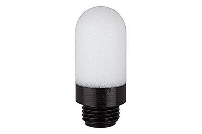 Silencieux en plastique polyéthylène G 1/2 - Largeur de pores 40-50 μm - Pression de fonctionnement max. 6 bar - Température de fonctionnement : 5 °C à 80 °C.