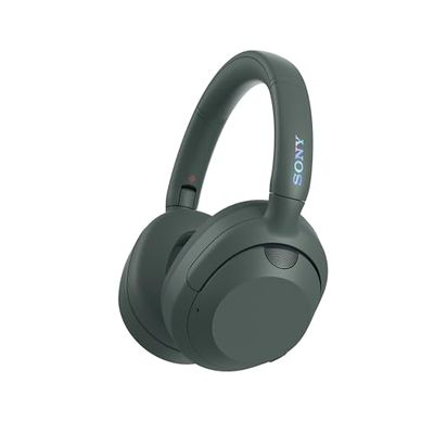 Sony ULT Wear, Auriculares inalámbricos Bluetooth con ULT Power Sound, Ultimate Deep Bass, Noise Cancelling, Calidad de Llamada nítida, hasta 30H de autonomía de la batería, iOS y Android, Gris Bosque