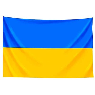 MAGUSA Unisex volwassenen afmetingen: 100 x 150 cm Oekraïense vlag, geel/blauw, 100 x 150 cm, BAND1