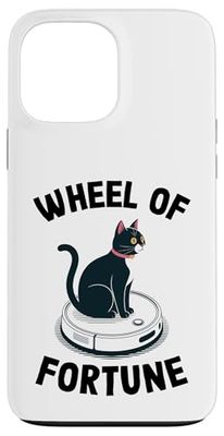 Wheel Of Fortune Robot Vacuum Cleaner Funny Cat Case for iPhone 13 Pro Max
