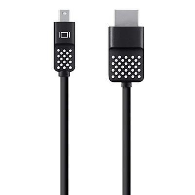 Belkin F2CD080bt06 Mini Display Port to HDMI Cable, 6 feet (1.8 m), 4K (Compatible for Macbook Air, Macbook Pro and Other Mini-DP Enabled Devices) – Black