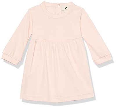 Amazon Aware Baby Girls' Organic Cotton Long-Sleeved T-Shirt Dress, Pink, 0 Months
