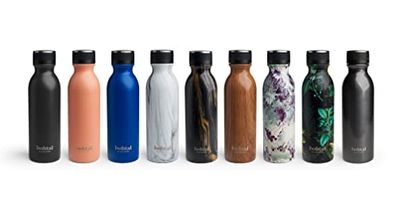 Smartshake, Bothal Termisk Vattenflaska, Rostfritt stål, 600 ml Unisex-Vuxen, Metallic Steel, Medium