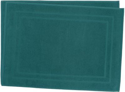 Juego de 2 Alfombrillas de baño, 50 x 70 cm, 100% algodón, 700 gr/m2, Color Azul