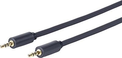 VivoLink 3,0 m 3,5 mm – 3,5 mm 3 m 3,5 mm 3,5 mm zwarte audiokabel – audiokabel (3 m, 3,5 mm, 3,5 mm, mannelijke connector, mannelijke connector, zwart)