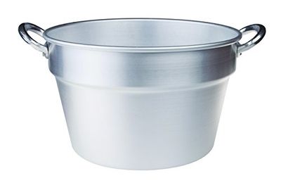 Pentole Agnelli Linea Salsa Pomodoro in Alluminio Pentola Tipo Sud, Argento, 40 cm