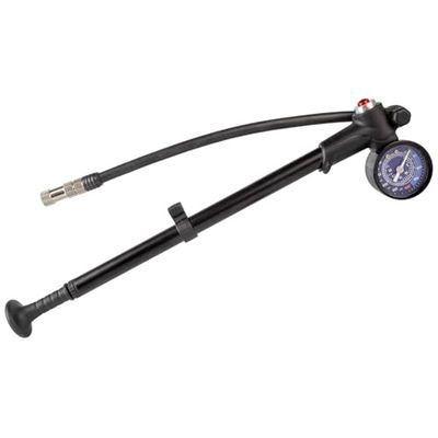 Cykeldämparpump AIRSHOCK från M-WAVE, 28 bar/400 psi, liten och praktisk för resor