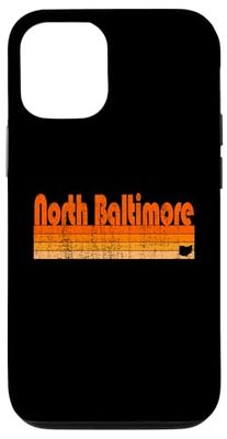 North Baltimore, Ohio Retro 80s Style Case for iPhone 12/12 Pro