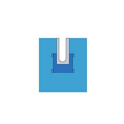Zarys AT-SD-ORT2-SP ALPHAtex Standard + - drappeggio ortopedico "U", n. 2, sterile, 16 pezzi