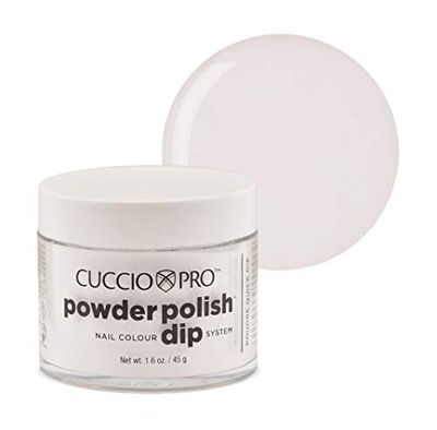 Cuccio Powder Polish - Acrylic Nail Colour Dip System - 45g (1.6oz) Dipping Powder - White