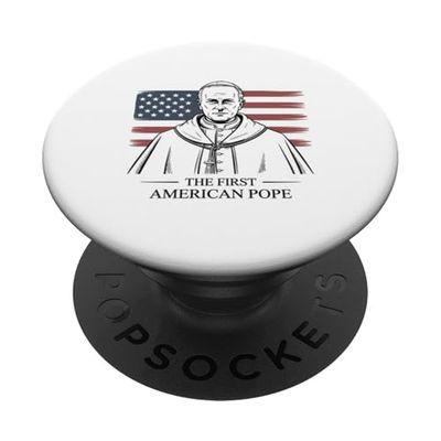 Papa León XIV Cardenal Robert Prevost Papa estadounidense PopSockets PopGrip Adhesivo