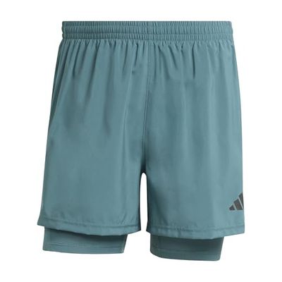 adidas Uomo Own The Run Climacool 2in1 Short, Preloved Teal, L