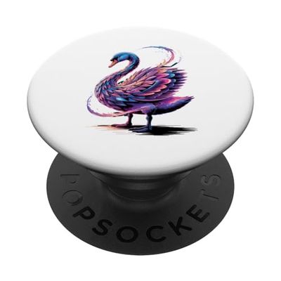 Cosmic Abstract Art Cisnes Cisne PopSockets PopGrip Adhesivo